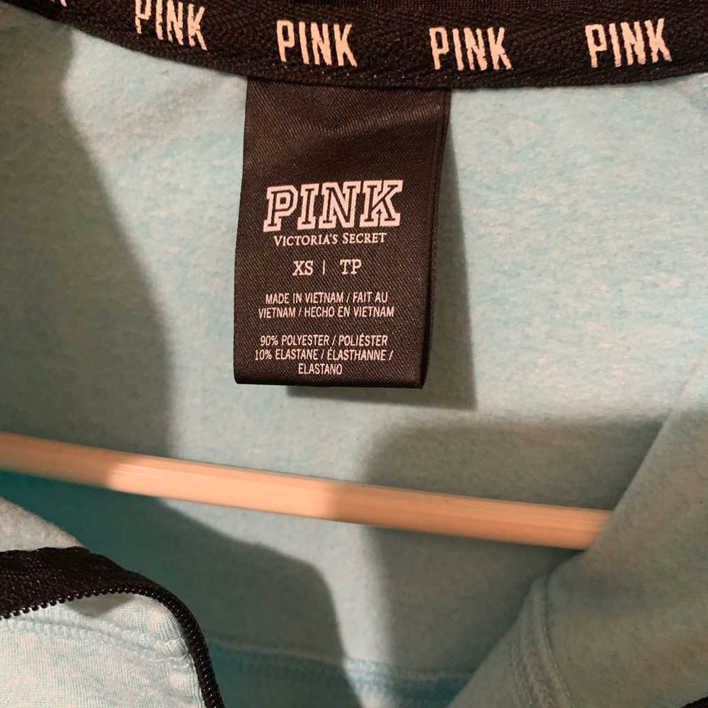 PINK V.S. Xtra Small Baby Blue quarter zip up